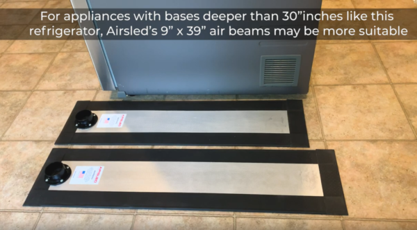9×39 XL Air Beams for Over-sized Appliances