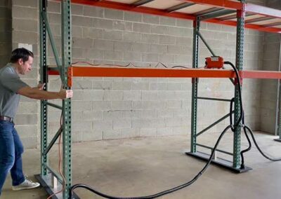 How to Move a Pallet Rack with an Airsled System