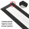 Air beam with Shield tape covering corner seams